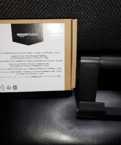 Amazon Basics Multi-Angle Portable Stand for iPad Tablet, E-reader and Phone - Black 82 81f5Xe7Re9L
