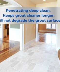 Ultimate Grout Cleaner Spray for Tile - Heavy Duty Grout and Tile Cleaner for Tile Floors & Shower Grout Cleaner - Tile Floor Cleaner Removes Dirt, Grease and Soap Scum from Tile & Grout - 32 fl oz 1 Quart 37 81f6RkHFAWL