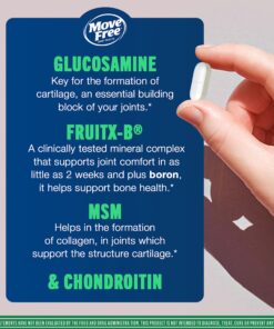 Move Free Advanced Glucosamine Chondroitin MSM Joint Support Supplement, Supports Mobility Comfort Strength Flexibility & Bone - 120 Tablets (40 servings)* 1 30 81f7Nnp4pgL 1