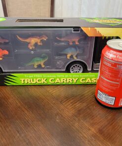 Dinosaur Toys for Kids 3-7. Dino Truck Carrier with 15 Figures + Bonus Book 26 81f8FaeMNEL