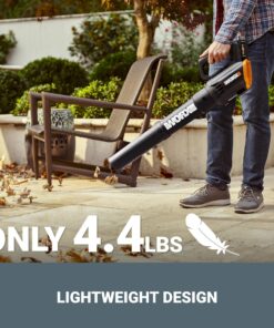 Worx 20V 2-Speed Cordless Leaf Blower with Turbine Fan, Lightweight for Lawn Care - Battery & Charger Included w/ 1 20V 2.0Ah Battery & Charger 17 81f8rEGYV6L