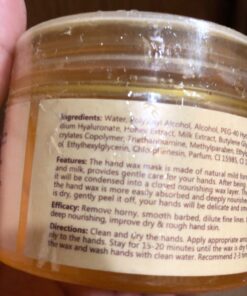 XY Fancy Hands Care Paraffin Milk & Honey Moisturizing Peel Off Hand Wax Mask Hydrating Exfoliating Nourish Skin 5.3oz/150ml 22 81f9G8sDA L