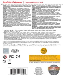 SanDisk 128GB Extreme CompactFlash Memory Card UDMA 7 Speed Up To 120MB/s - SDCFXSB-128G-G46 8 81f9Ozwb8LL