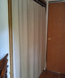 iDesign Astor Metal Tension, Adjustable Customizable Curtain Rod for Bathtub, Shower Stall, Closet, Doorway, 43-75", Brushed Stainless Steel,78570 43-75" Set of 1 45 81fCSbPEF2L