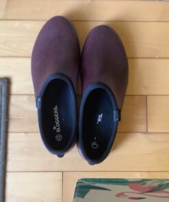 Sloggers Waterproof Garden Shoe for Men – Outdoor Slip-On Rain and Garden Clogs with Premium Comfort Support Insole, (Brown Leather), (Size 10) Leather Print Brown 17 81fEG FUs9L