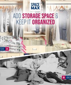 SPACE MAX Premium Space Saver Vacuum Storage Bags - Space Saver Bags Jumbo 6 Pack - Save 80% More Storage Space - Reusable, Double Zip Seal & Leak Valve, Includes Travel Hand Pump 35 81fG9SxgG2S 1