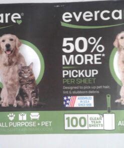 Evercare All Purpose Stick Pet Hair Lint Roller, 100 Sheets, Green 1-Pack Lint Roller (100 Sheets) 18 81fGAg2wML