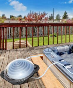 Goplus Solar Dome Swimming Pool Heater Above Ground, Inground Pool Warmer Equipment w/Hose Connector for Home Outdoor 12 81fHF3G6n9S