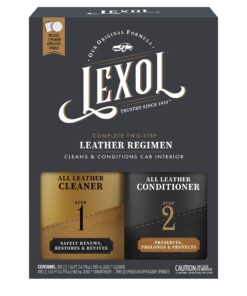 Alternative view of Lexol Leather Care Kit Conditioner and Cleaner, Use on Car Leather, Furniture, Shoes, Bags and Accessories, Trusted Leather Care Since 1933, Quick & Easy 2-Step Regimen, 16.9 oz Bottles Plus 2 Sponges,Black 16.9 Oz Kit Black