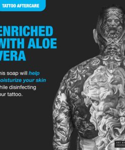 H2Ocean Blue Green Foam Soap - Tattoo Foam Antibacterial Soap for Tattoo Aftercare - Tattoo Care with Aloe Vera - Travel-Size Tattoo Moisturizer Soap - 1.7 oz 20 81fJ1ptrtL