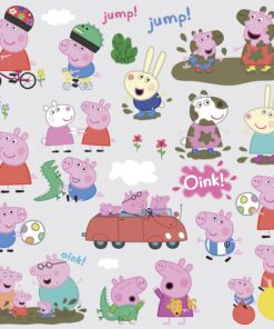 RoomMates RMK3183SCS Peppa The Pig Peel and Stick Wall Decals 38 81fKFxXmWL