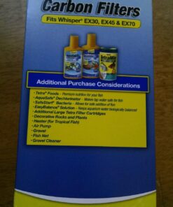 Tetra Carbon Filters for Aquariums, Fits Whisper EX Filters, Cleans Aquarium Water, 4 Count 4-Count large 40 81fKlihD86L