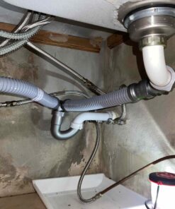 Snappy Trap 1 1/2" All-In-One-Drain Kit for Double Bowl Kitchen Sinks Original version 39 81fKvuslenL