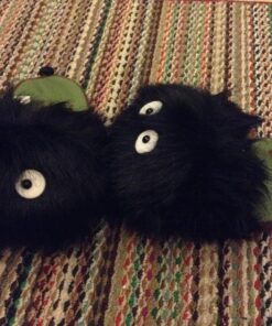 Totoro: Dust Bunny - Makkurokurosuke- Slippers (Pair) 12 81fNXliDKKL