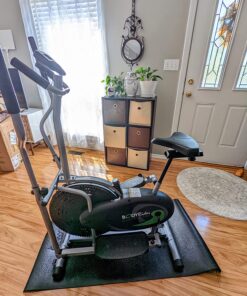 Body Rider Elliptical Machine and Stationary Bike with Seat and Easy Computer, Dual Trainer 2-in-1 Cardio Exercise Machine, Home Gym, Workout Equipment BRD2000, Black & grey, One Size 50 81fNbbnPp4L 1