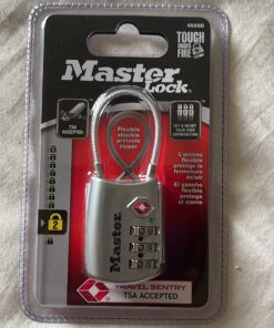 Master Lock TSA Set Your Own Combination Luggage Lock, TSA Approved Lock for Backpacks, Bags and Luggage, Colors May Vary 39 81fR3mAXeiL