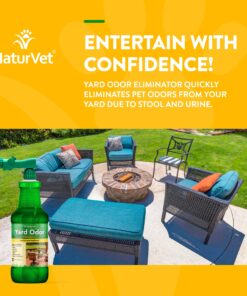 NaturVet – Yard Odor Eliminator – Eliminate Stool and Urine Odors from Lawn and Yard – Designed for Use on Grass, Plants, Patios, Gravel, Concrete & More – 31.6 oz Ready-to-Use with Nozzle Without Citronella 32 Fl Oz (Pack of 1) 23 81fR67W5aWL