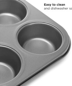 Ecolution EIOGY-1204 Toaster Oven Bakeware 4Piece Set | Nonstick Heavy Duty Carbon Steel,Gray Gray 31 81fSp44QTL