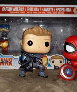 Funko POP Marvel: Civil War Hawkeye Spiderman, Iron Man & Captain America Keychain 34 81fUGsMYb0L
