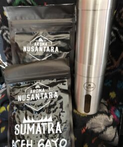 EZE Homegoods Hand Coffee Mill Grinder with Conical Ceramic Burr | Consistent Grind Every Time, Professional Grade, Stainless Steel, Lightweight and Portable, Heavy Duty Extra Long Hand Crank 2 Round 35 81fUUMRyl9L