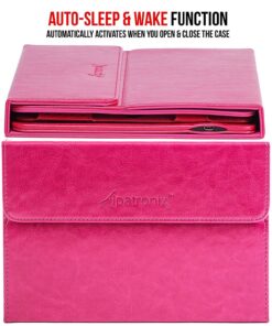 Alpatronix iPad Case with Keyboard, 9.7 inch KX130 Leather iPad Cover w/Detachable Wireless Bluetooth Keyboard Compatible w/Apple iPad 6 (2018), iPad 5 (2017), iPad Pro 9.7 & iPad Air 2/1 – Pink iPad 6/5, iPad Pro 9.7", iPad Air 2/1 (9.7-inch) 21 81fUgEj8Y3L