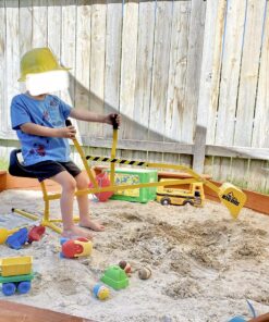 The Big Dig Sandbox Digger Excavator Crane with 360 Degree Rotation with Base Great for Sand, Dirt and Snow, Steel Outdoor Play Toy, Yellow 49 81fUt8vrlIL