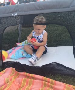 Guava Lotus Travel Crib with Lightweight Backpack Design | Certified Baby Safe Portable Crib | Folding Play Yard with Comfy Mattress for Babies & Toddlers | Compact Baby Travel Bed 45 81fXUrI7T3L