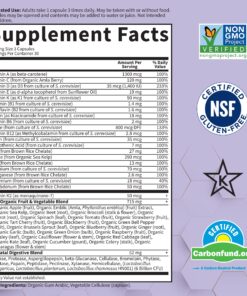 Garden of Life Prenatal Multivitamin for Women with Iron, Folate & Vitamin C and D3 for Neural Development & Probiotics for Immune Support – Vitamin Code – Non-GMO, Gluten-Free, Kosher, 30 Day Supply 90 Count (Pack of 1) 25 81fYkv04vRL