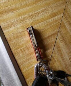 KeySmart Key Holder for Keychain Key Ring - Compact Key Organizer Key Chain Key Case, Minimalist Pocket-Sized EDC Keychain, Loop Piece for Car Fobs, Expandable (up to 14 Keys, Red) 37 81fZXOLxFSL