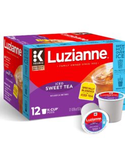 Luzianne Sweet Iced Tea, Single Serve K-Cup Pods, 12 Count 12 Count (Pack of 1) 9 81fbtBKxChL
