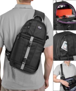 Alternative view of Altura Photo Camera Sling Bag DSLR - Camera Backpack for Canon, Nikon, Sony & GoPro Bag - Crossbody Camera Bag for Photographers - Camera Accessories