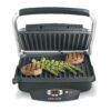 Hamilton Beach Steak Lover's Electric Indoor Searing Grill, Nonstick 100 Square, Stainless Steel (25331), Black and Stainless, Medium Serving 3 81fhlqnIFFL