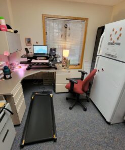 UREVO Under Desk Treadmill, Walking Pad for Home/Office, Portable Walking Treadmill 2.25HP, Walking Jogging Machine with 265 lbs Weight Capacity Remote Control LED Display Black One Size 34 81fi TIWwAL