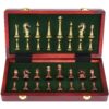 Agirlgle Retro Metal Chess Set with Folding Wooden Chess Board and Classic Handmade Standard Pieces Metal Chess Set for Kids Adult 2 81fi58K6dDL