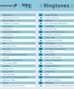 Fosmon WaveLink Wireless Door Chime with 500 Feet Range, 58 Tunes, 5 Volume Levels & LED Indicators for Home/Business/Office (1 Receiver + 1 Sensor) 1 Receiver + 1 Door Sensor Transmitter 30 81fiJjcxTfL