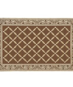 Stylish Camping 116097 6-feet by 9-feet Reversible Mat, Plastic Straw Rug, Large Floor Mat for Outdoors, RV, Patio, Backyard, Picnic, Beach, Camping (Brown/Beige) 6'x9' Brown/Beige 20 81fizZws3HL