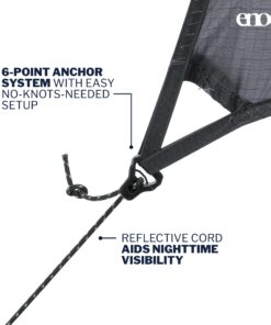 ENO, Eagles Nest Outfitters ProFly Rain Tarp, Ultralight Hammock Accessory Gray Standard Packaging 18 81fjUVWjUGL