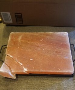 Himalite Himalayan Pink Salt Block & Metal Tray Set 12” x 8” x 1.5” for Cooking, Grilling, Cutting, and Serving with Himalayan Cooking Accessories 30 81fkcYa3qiL
