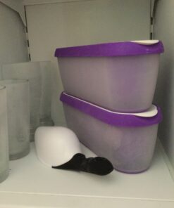 SUMO Ice Cream Containers with Lids for Homemade Ice Cream - Set of 2 Tubs - 1.5 Quart or 3 Pints per Container, Reusable Ice Cream Containers for Freezer Storage, Blue 28 81fnNtD7G7L