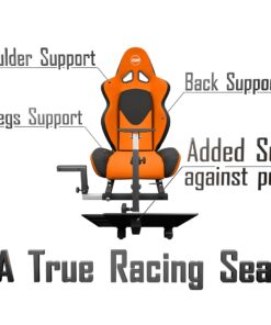 Openwheeler Advanced Racing Seat Driving Simulator Gaming Chair with Gear Shifter Mount Orange 12 81fnRRR6PIL