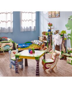 Fantasy Fields - Baby Bookshelf and Toy Storage, Wooden 3-Tier Shelf Kids Bookshelf with 1 Drawers Storage, Dinosaur Kingdom Thematic Kids Imagination Inspiring, Kids Furniture Bookcases, 38" H 22 81fo6W9AhFL