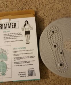 Figure Trimmer Core Ab Twister Board for Exercise 12 inch Waist Twisting Disc with 8 Mangets Reflexology for Slimming and Strengthening Abdominal & Stomach Exercise Equipment Grey 32 81fo8MPd90L