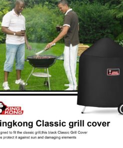 Kingkong 7149 Premium Grill Cover for Weber Charcoal Grills, 22.5-Inch (Compared to the 7149 Grill Cover) Including Grill Brush and Tongs. Charcoal Grills - 22.5'' 29 81fqW9NtL2L