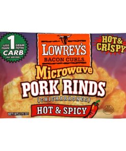 Alternative view of Lowreys Bacon Curls, microwave Pork Rinds Variety Combo, Original & Hot & Spicy, 1.75 Oz (Pack of 6)