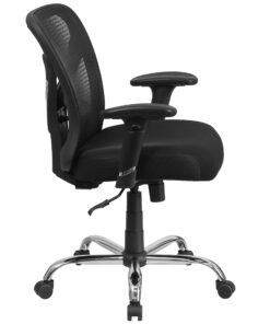 Flash Furniture Big & Tall Office Chair | Adjustable Height Mesh Swivel Office Chair with Wheels Black 23 81fsAFykf5L