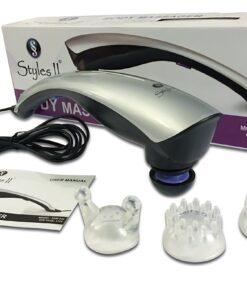 Styles II Deep-Tissue Therapeutic Percussion Body Massager - 3 Attachment Head to Relieve Knots, Pain, Stiffness & Fatigue in Neck, Shoulder, Foot, Back, Thigh & More - Great for Home & Travel Use 20 81fuHHO2RDL