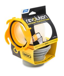 Camco Revolution RV Sewer Hose Bayonet Elbow | Features a Built-In Gasket for an Odor-Tight Connection, a 360-Degree Swivel for Easy Install, and Includes a 4-in-1 Adapter (39471) 4-in-1 Sewer Elbow Standard Packaging 9 81fuoagdLuL