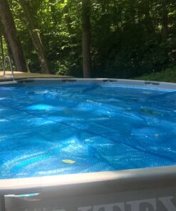 INTEX 28013E Solar Pool Cover: For 15ft Round Easy Set and Metal Frame Pools – Insulates Pool Water – Reduces Water Evaporation – Keeps Debris Out – Reduces Chemical Consumption 15 ft 31 81fwZoOXdcL