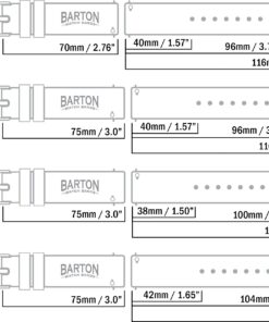 BARTON WATCH BANDS - Soft Silicone Quick Release Straps - Choose Color & Width - 16mm, 18mm, 20mm, 22mm, 24mm - Silky Soft Rubber Watch Bands Black 29 81fyXrwdzOL