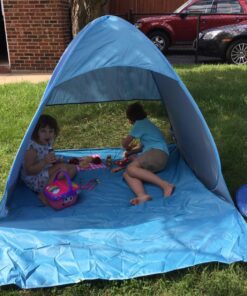 iCorer Automatic Pop Up Instant Portable Outdoors Quick Cabana Beach Tent Sun Shelter Blue 43 81fz0PBkkFL